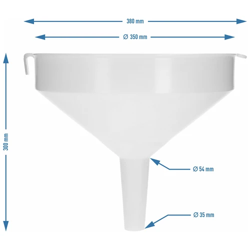 Πλαστικό χωνί Ø 35 cm - 5