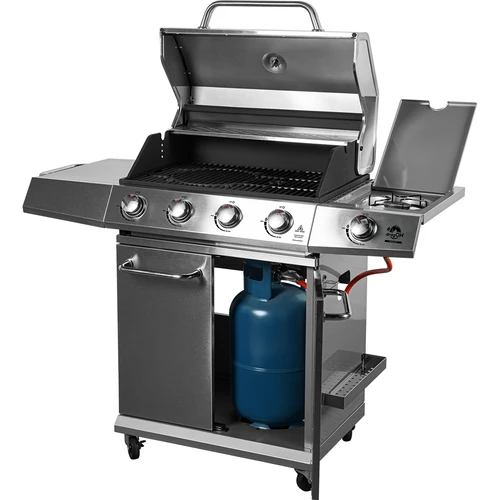 Ψησταριά αερίου dragON BBQ201, 18,8 kW, ασημί - 2
