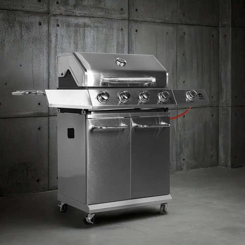 Ψησταριά αερίου dragON BBQ201, 18,8 kW, ασημί - 4