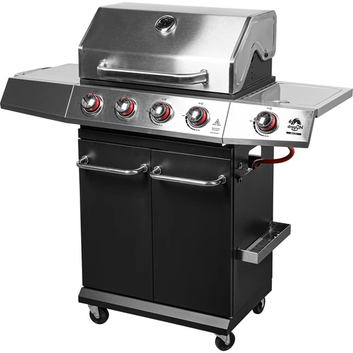Ψησταριά υγραερίου dragON BBQ101, 11,7 kW, μαύρο-ασημί