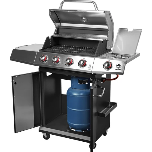 Ψησταριά υγραερίου dragON BBQ101, 11,7 kW, μαύρο-ασημί - 2