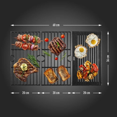 Ψησταριά υγραερίου dragON BBQ101, 11,7 kW, μαύρο-ασημί - 9