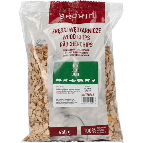 Ροκανίδια για κάπνισμα/γκριλ, οξιά, 450 g, κλ.10