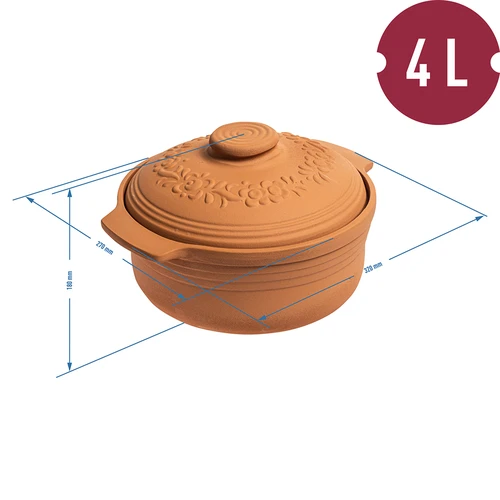 Ρωμαϊκή γάστρα στρογγυλή 4 L - 4