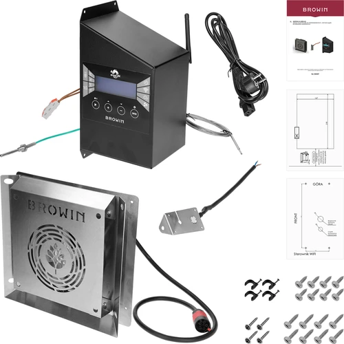 Σετ ηλεκτρικών μονάδων με ελεγκτή Wi‑Fi – dragON IQ 1,5 kW, για καπνιστήρια κήπου - 2