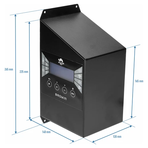 Σετ ηλεκτρικών μονάδων με ελεγκτή Wi‑Fi – dragON IQ 1,5 kW, για καπνιστήρια κήπου - 4