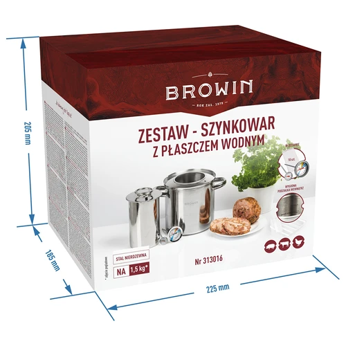 Σετ με υδρομανδύα – συσκευή ζαμπόν 1,5 kg + κατσαρόλα - 16