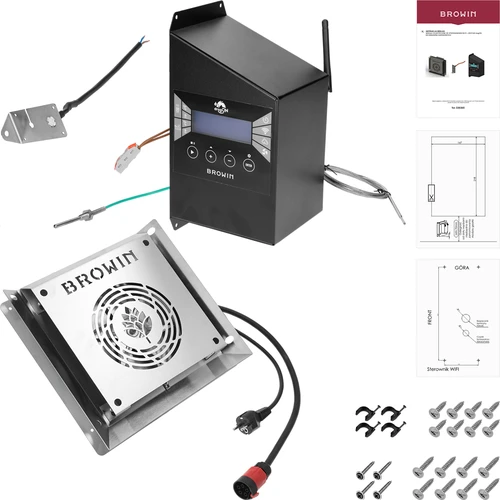 Σετ μονάδων με ελεγκτή Wi‑Fi dragON IQ 2,7 kW, για καπνιστήρια κήπου - 2