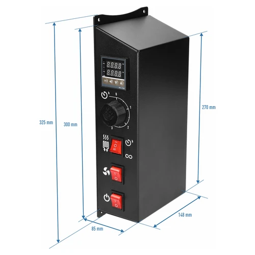 Σετ μονάδων με ψηφιακό θερμοστάτη - dragON 2,7 kW, για καπνιστήρια κήπου - 10