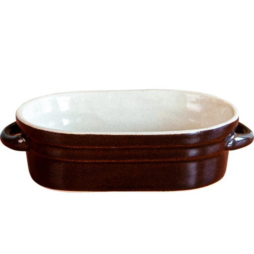 Stoneware - δοχείο για λαρδί, επιμήκες με καπάκι 0,75L - 2