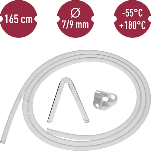 Σωληνάκι σιλικόνης Ø 7/9 mm - θερμ. -55 έως +180°C - 6