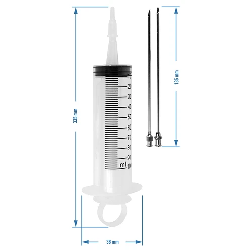 Σύριγγα έγχυσης 100 ml + 2 βελόνες - 10