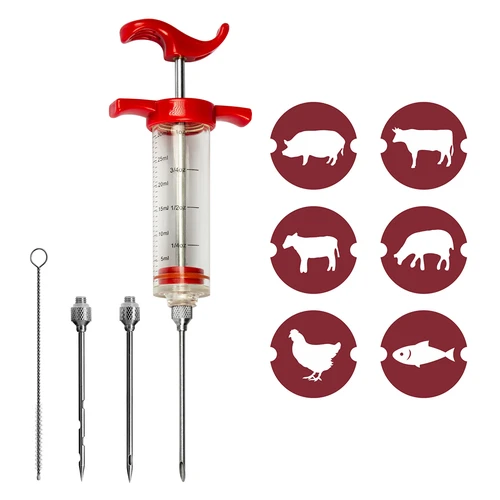 Σύριγγα έγχυσης 30ml + 3 βελόνες + βούρτσα καθαρισμού - 8