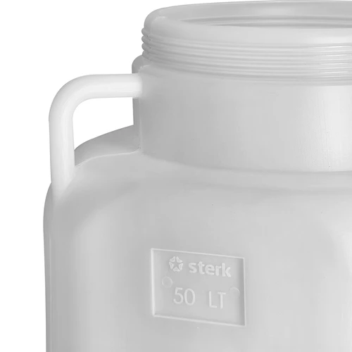 Τετράγωνο βαρέλι για 50 L, λευκό, με χειρολαβές 50 L - 8