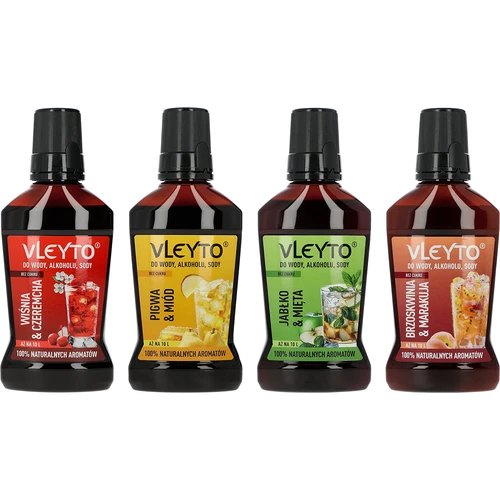 VLEYTO Ροδάκινο & Μαρακούγια – γευστική εσάνς με φυσικά αρώματα, 250 ml - 10