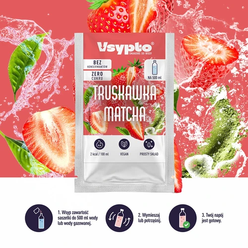 VSYPTO με γεύση Φράουλα Matcha, 3g - 6