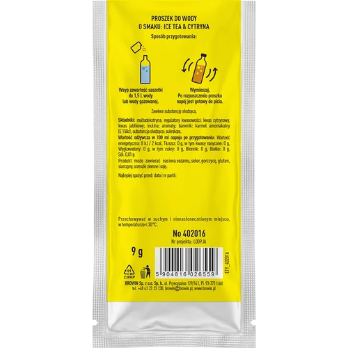 VSYPTO με γεύση Ice Tea Λεμόνι, 9 g - 3