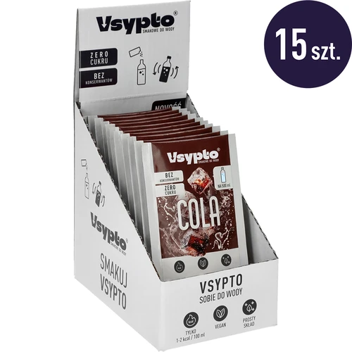 Vsypto με γεύση κόλα - αρωματική σκόνη για νερό, 3 g - 10
