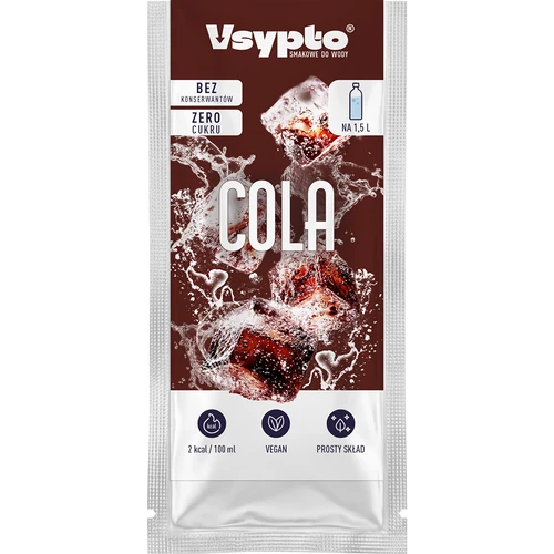 VSYPTO με γεύση κόλα - σκόνη γεύσης για νερό, 9 g - 2