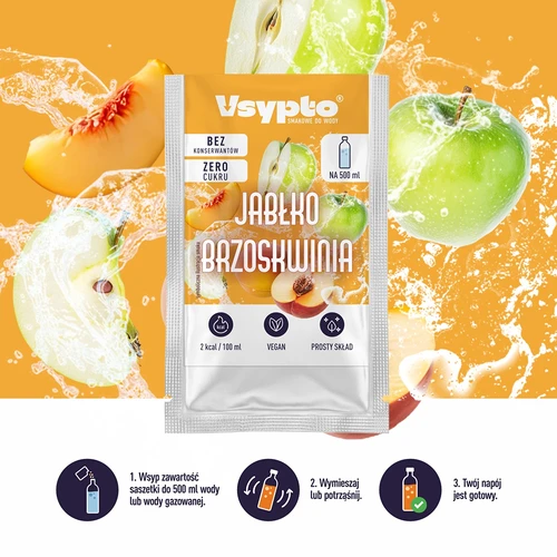 VSYPTO με γεύση Μήλο & Ροδάκινο, 3 g - 6