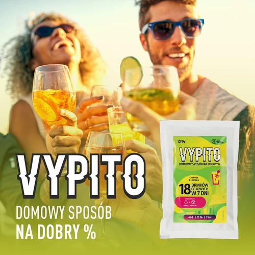 VYPITO 12%, φακελάκι για 18 κοκτέιλ - Λεμόνι & λάιμ, 126 g - 6