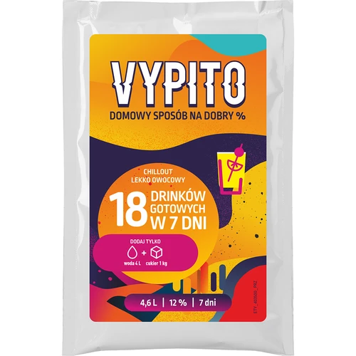 VYPITO 12%, φακελάκι για 18 ποτά - Chillout ελαφρώς φρουτώδες, 126 g