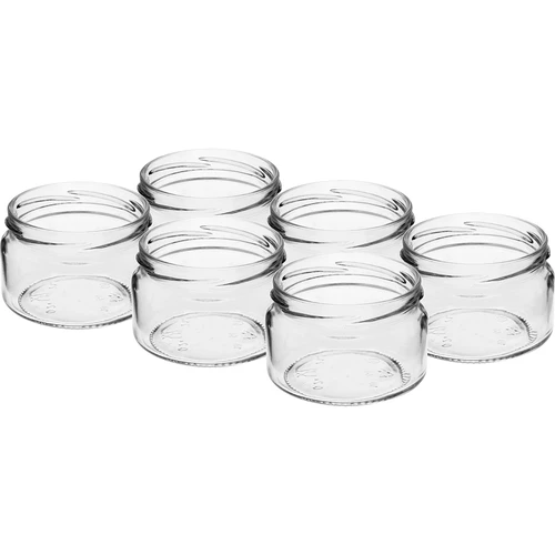 Χαμηλό βάζο 200ml - με μαύρο καπάκι fi 82/6, 6 τεμ. - 4