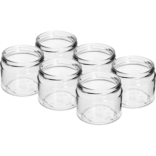 Χαμηλό βάζο 330 ml - με έγχρωμο καπάκι fi 82/6, 6 τεμ. - 3