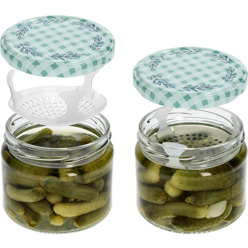 Χαμηλό βάζο 330 ml - με έγχρωμο καπάκι fi 82/6, 6 τεμ. - 5