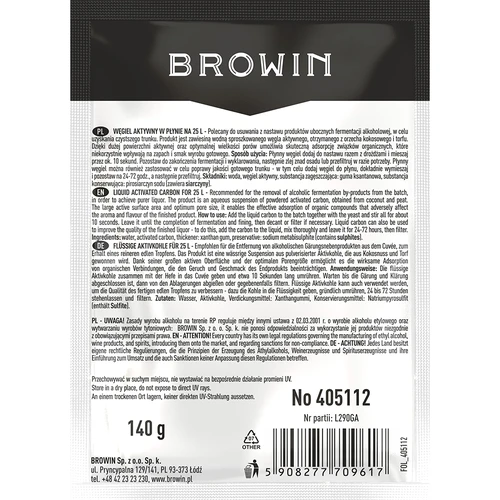 Υγρός ενεργός άνθρακας για 25 L, 140 g - 2