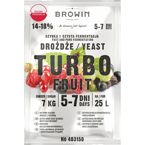 Ζύμες κρασιού Turbo Fruit 5-7 ημέρες